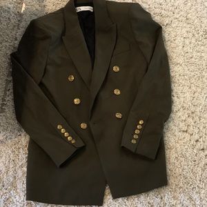 Zara olive green blazer